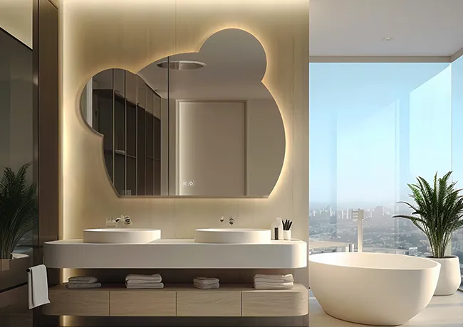 miroirs à leds de chine pour l'hôtellerie