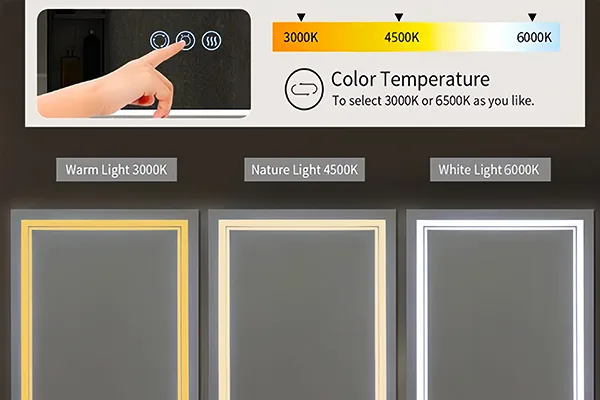 éclairage personnalisé à trois couleurs