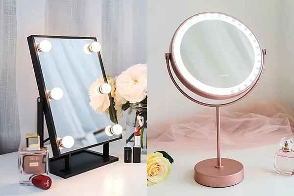 miroirs de courtoisie personnalisés formes et tailles