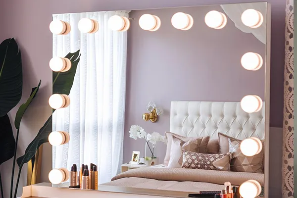 miroirs de maquillage hollywoodien à led