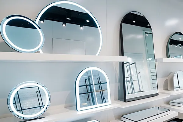 miroirs lumineux à led pour le commerce électronique