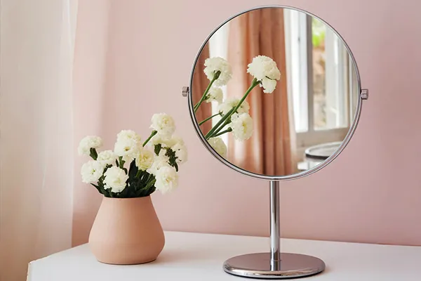 miroirs de courtoisie à led pour le maquillage