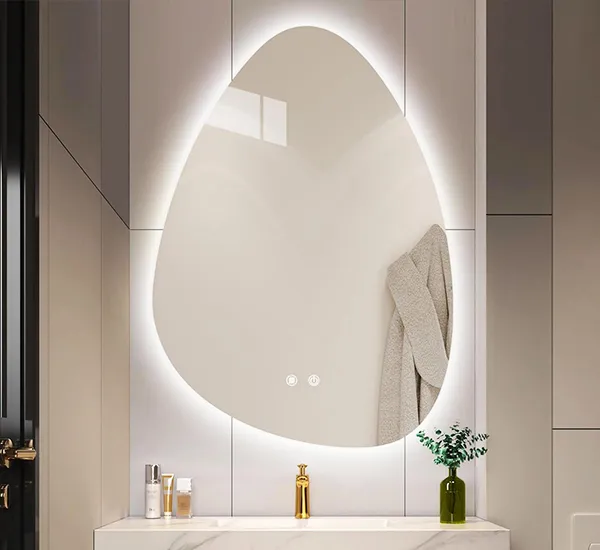 oem Miroirs lumineux de forme irrégulière