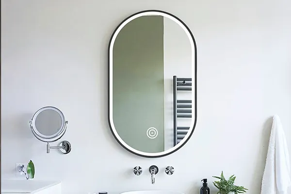 miroirs ovales oem avec cadre en bois