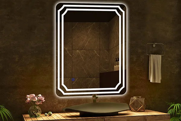 miroirs lumineux de salle de bain en gros