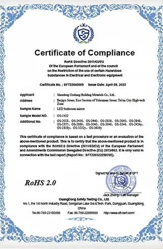 certificat rosh