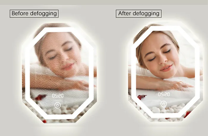 miroir de salle de bain avec fonction anti-buée