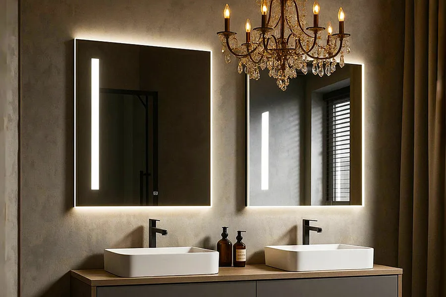 hotel espejos iluminados con leds para baño