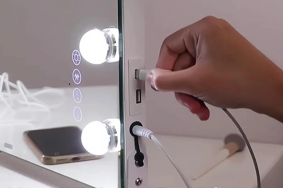 puerto de carga usb para espejo