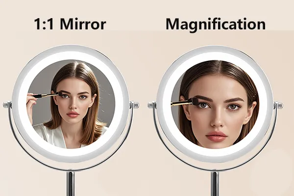 double sided lighted makeup mirrors