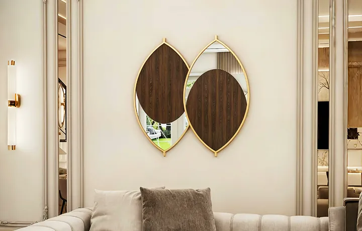 espelho contemporâneo majestoso