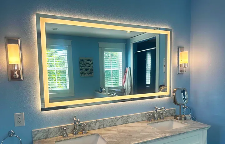 framless led mirror for sale