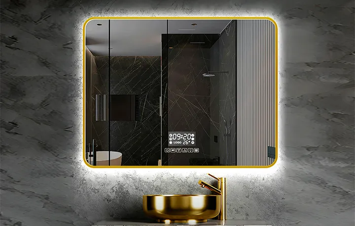 espejo de baño inteligente con luces led