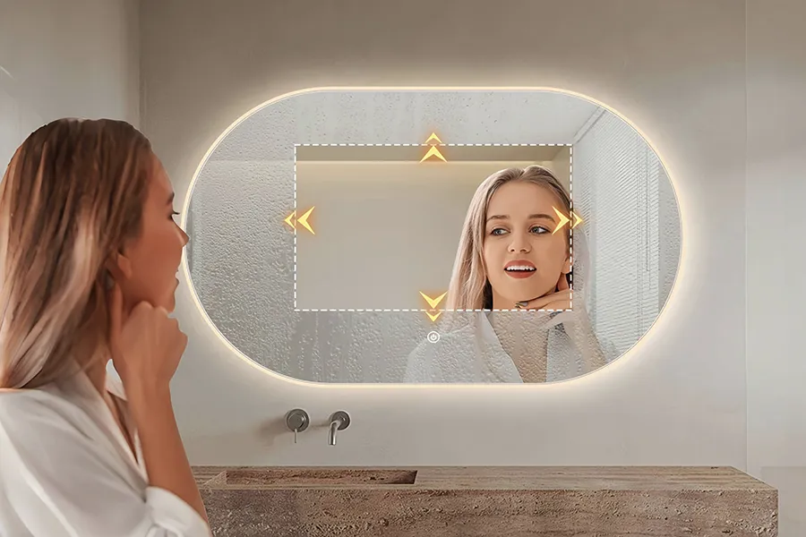 espejo de baño retroiluminado led antiniebla