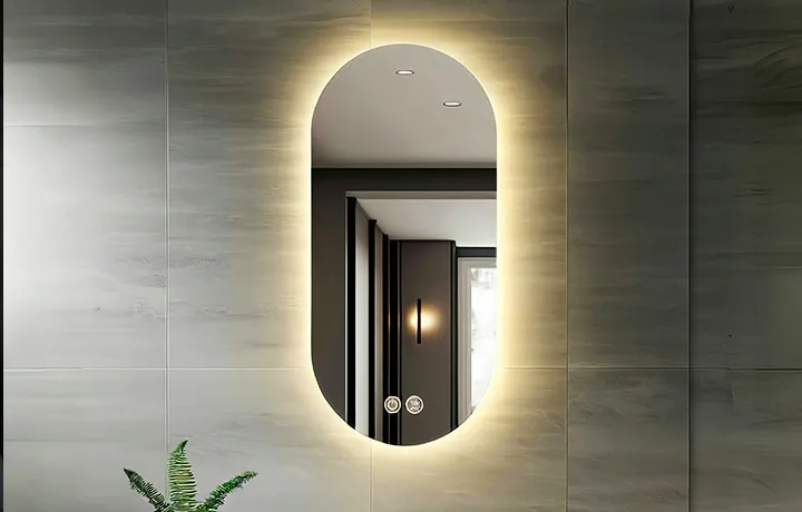 mejor espejo de baño oval iluminado