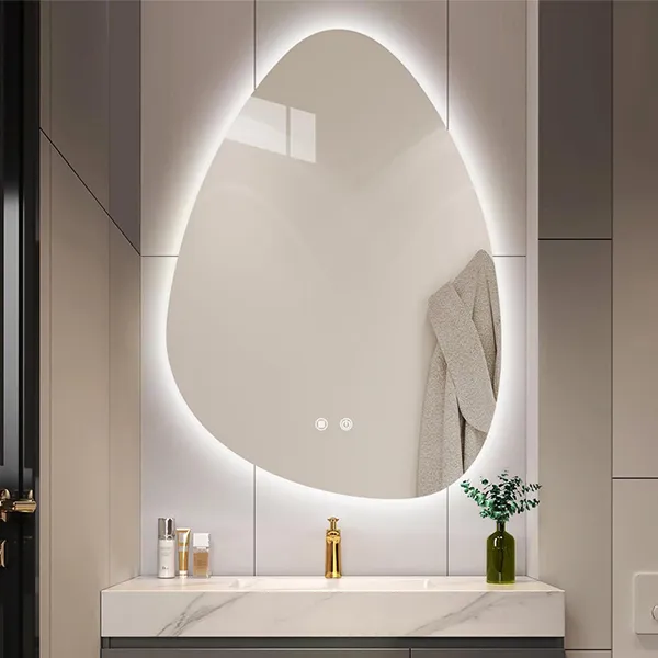 espejo de baño retroiluminado sin marco