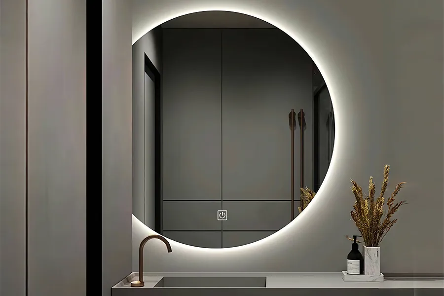 espelhos de banheiro com bluetooth de led