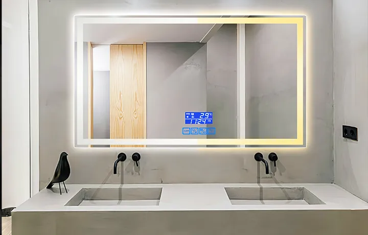 venta de espejos de baño rectangulares con led