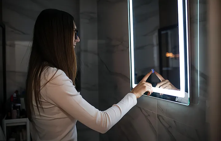 sensor táctil para espejo de baño led