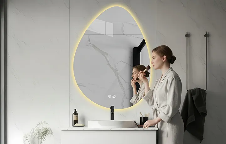 Espelho retroiluminado para banheiro