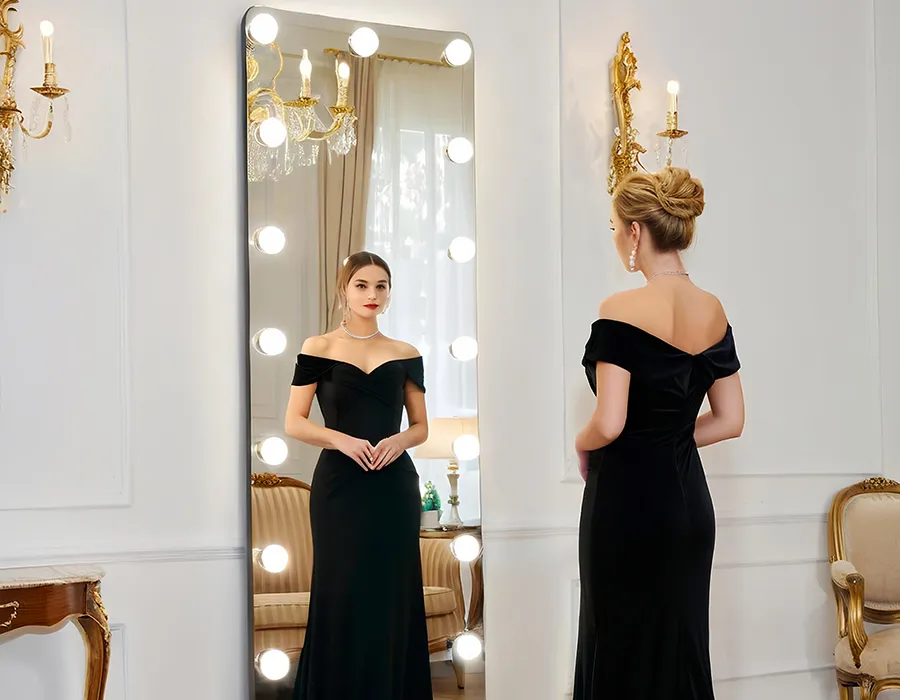 china hollywood espejo de cuerpo entero fabricante