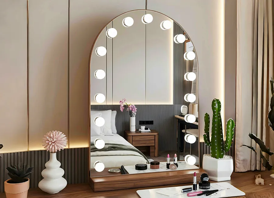 china hollywood lighted vanity mirror