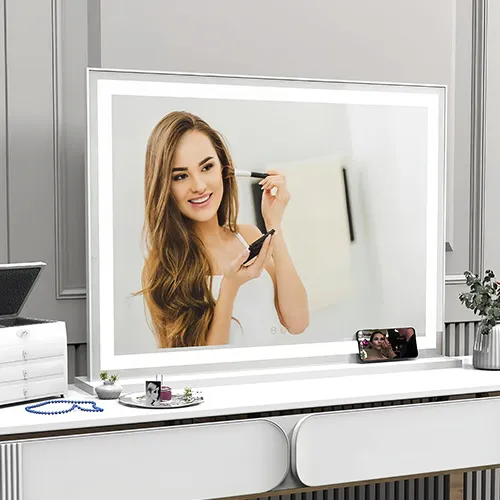 espejos de tocador iluminados de porcelana