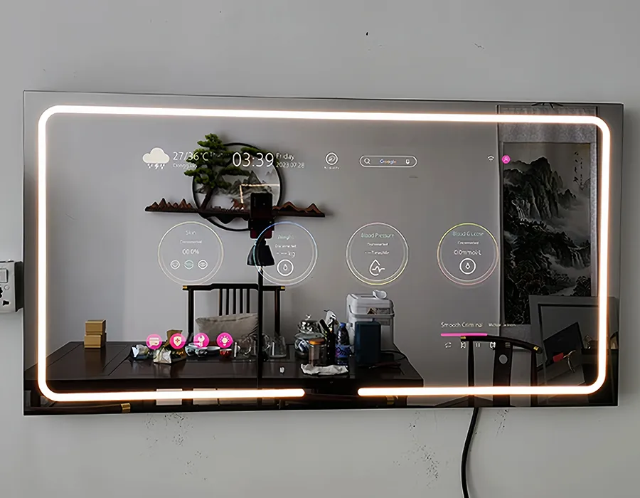 frontlit tv led espejo de baño