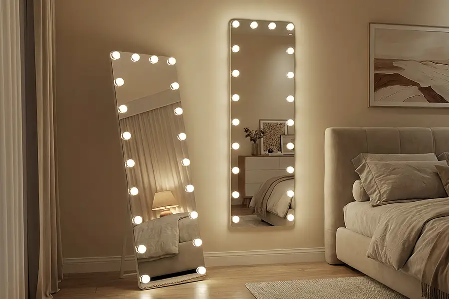 hollywood led floor mirrors for sale
