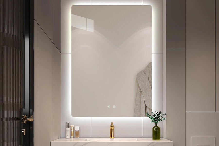 espelhos de banheiro retroiluminados da china com led