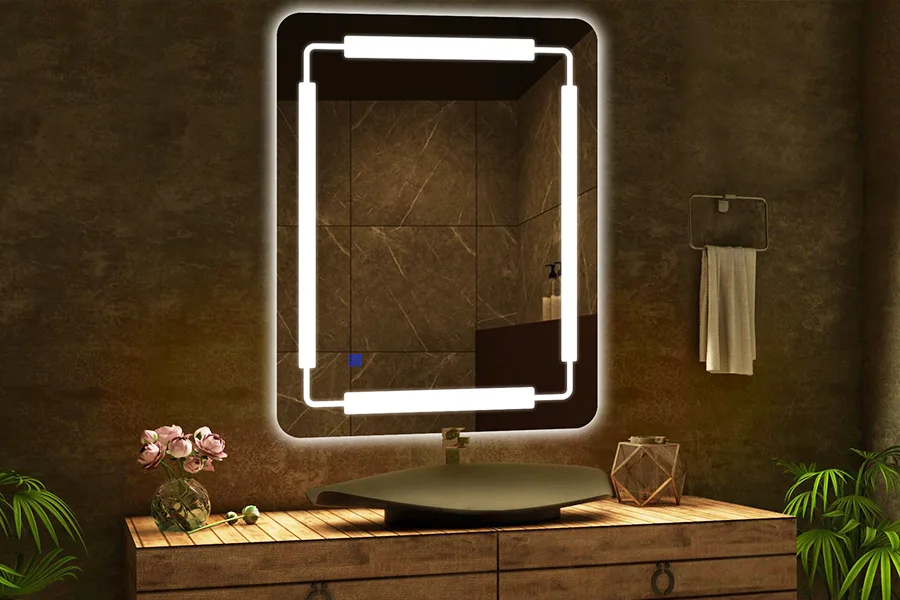 espejo de baño led sin marco en china