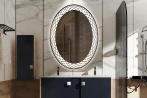 espejo ovalado led para baño proveedor