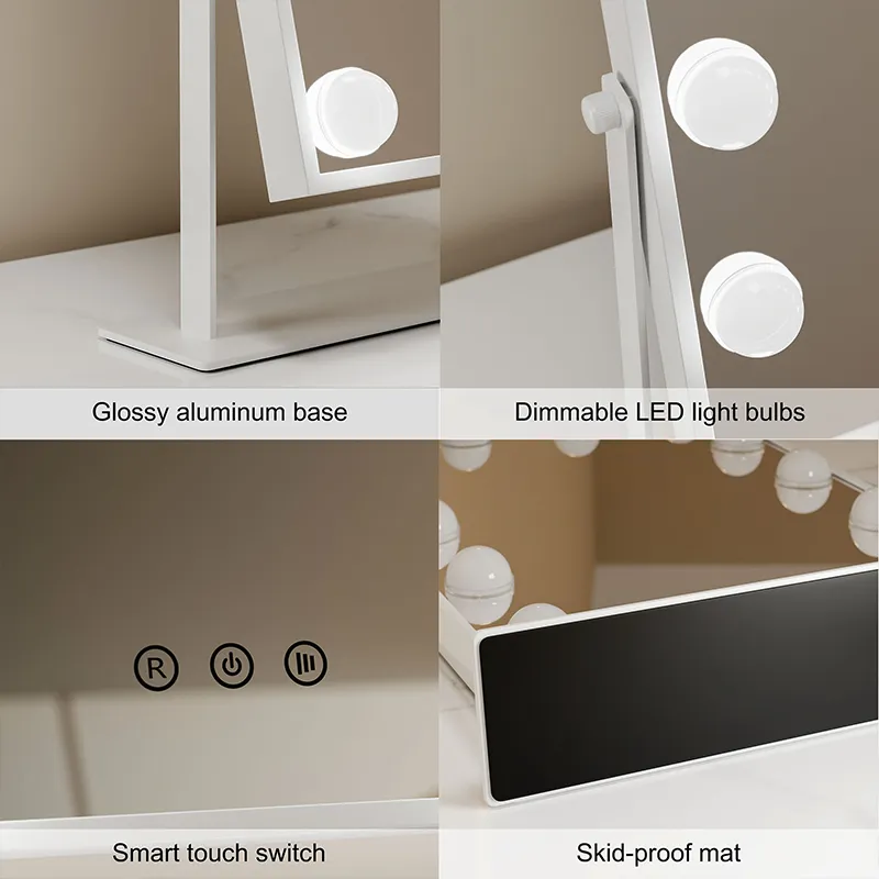 lumière hollywood led dimmable miroir caractéristique