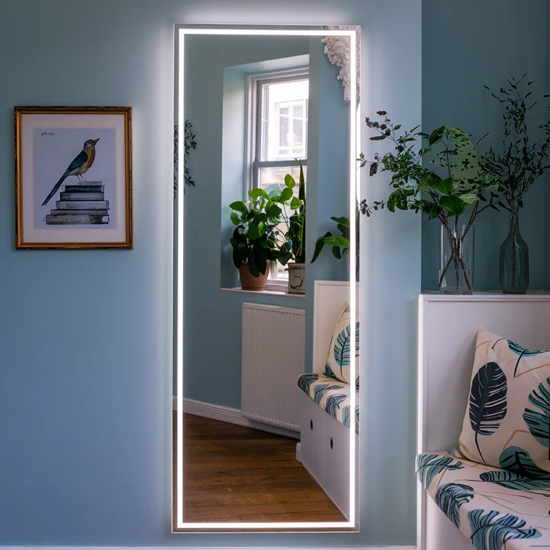 frontlit led full length mirror