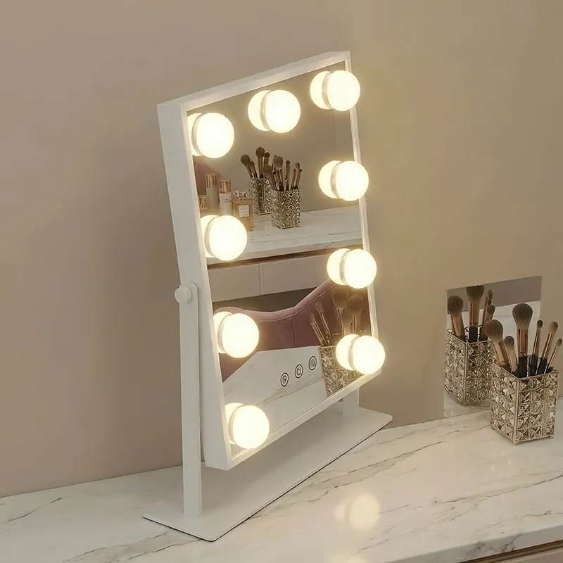 360 degree standing samll hollywood makeup mirror