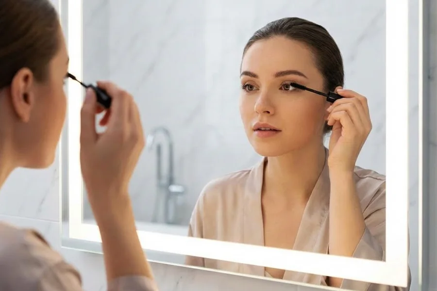 best led vanity mirror color lighting