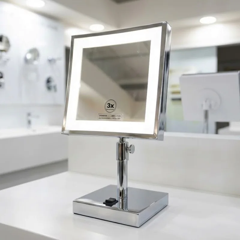 square led vanity makeup mirror with magnifaction sided