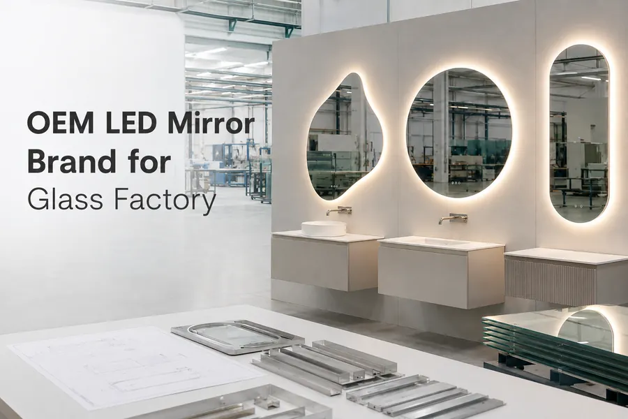 Fábrica de vidro desenvolve uma marca própria de espelhos LED premium