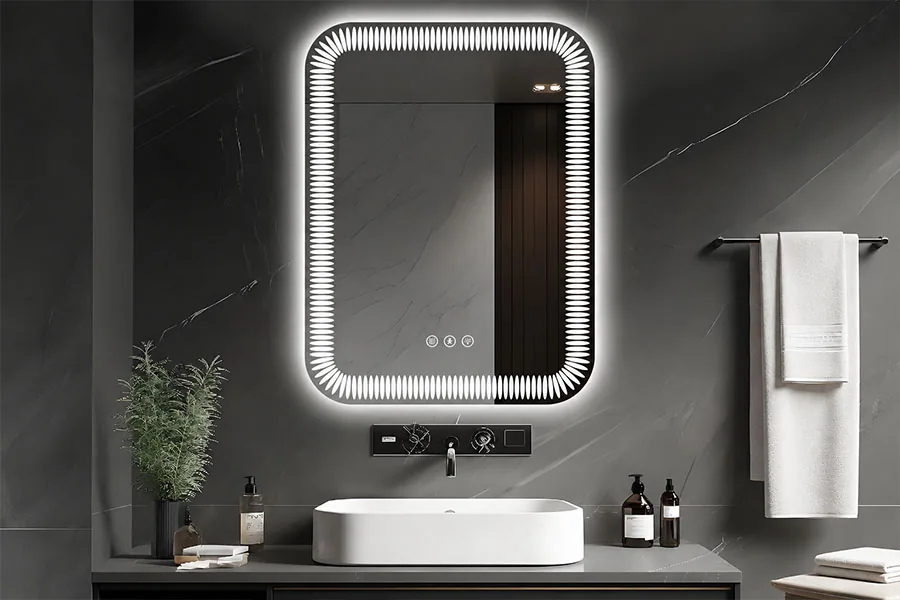 rectangle fronlit led mirror sale