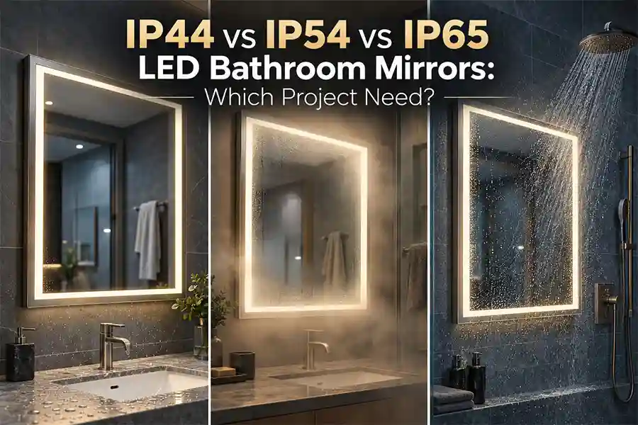 ip44 vs ip54 vs ip65 led bathroom mirror comparison